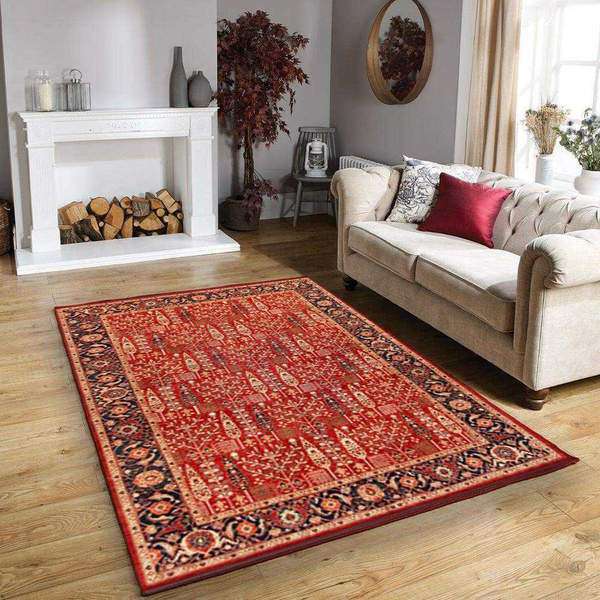 Red Ziegler Area Rug