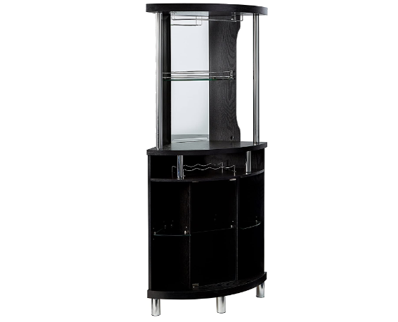 Black Corner Bar Unit