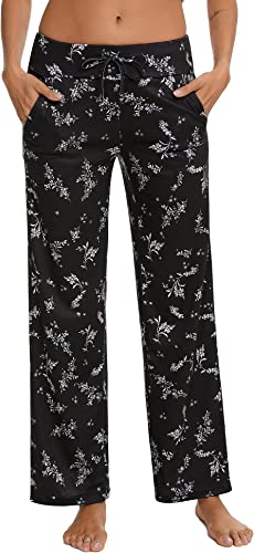 Anjue Women's Knit Loungewear Pajama Pants