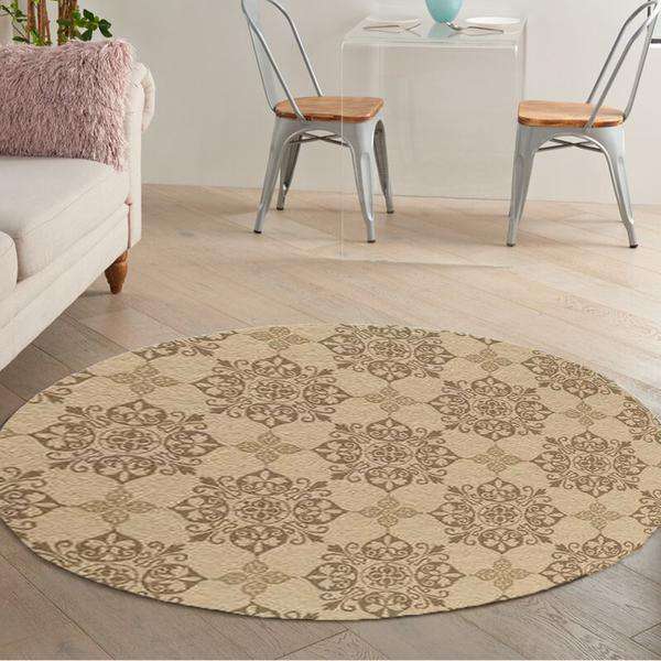 Beige Southwestern Area Rug