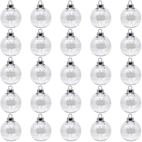 Round Clear Plastic Ball Ornaments