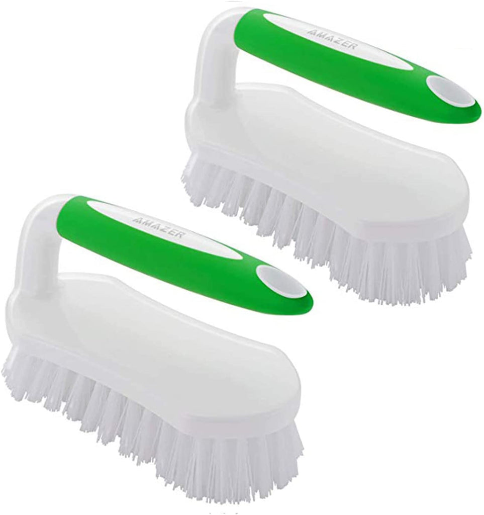 Household Cleaning Scrub Brush Soft Bristle Laundry Brush Shoe Stain  Remover Brush Cleaning Supplies Set Comfort Grip Nylon Brushes for Fabric  Clothes