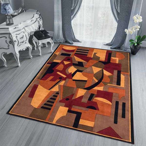 Multicolor Geometric Area Rug