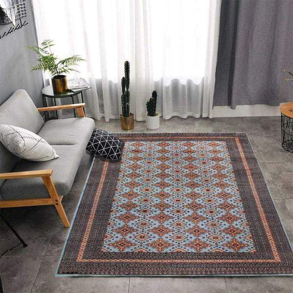 Blue Bokhara Area Rug