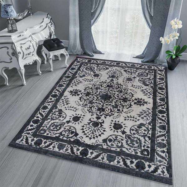 Grey Overdyed Area Rug