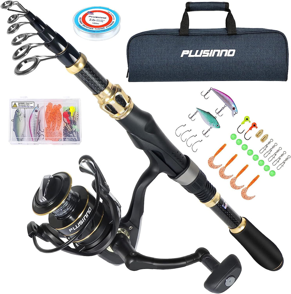 PLUSINNO Fishing Rod and Spinning Reel