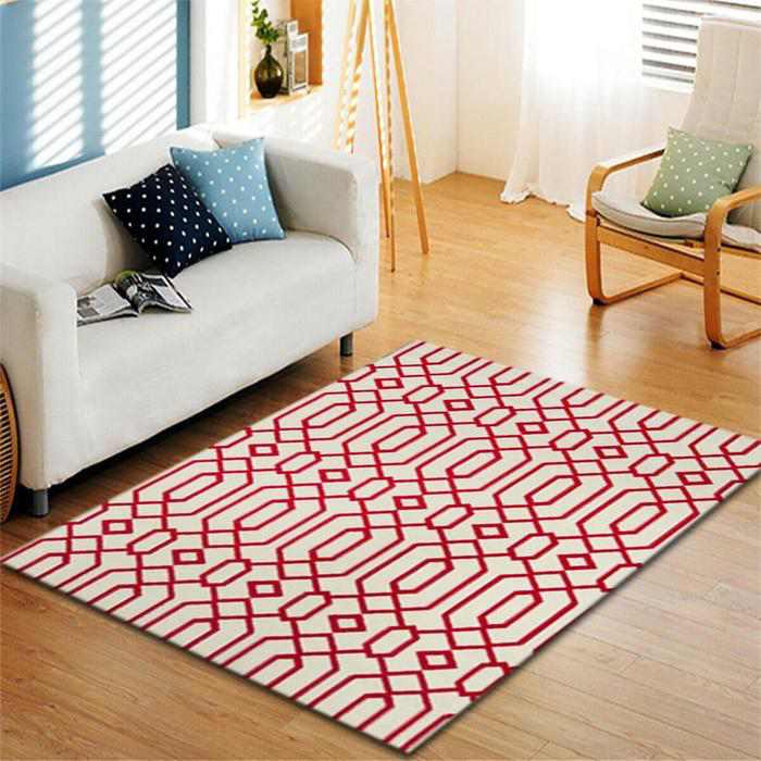 Ivory Geometric Area Rug