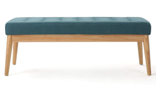 GDF Studio Birch Fabric Bench