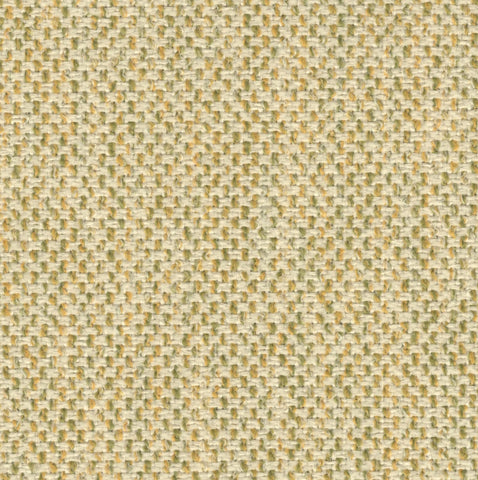 The image presents a piece of Bluepoint upholstery fabric, which displays a complex, multicolored weave combining shades of cream, tan, and soft green. The intricate pattern suggests a rich texture that could offer a tactile experience as well as visual depth. This fabric appears to be robust and versatile, hinting at the potential for usage in various decor styles where a touch of organic color and texture is desired.