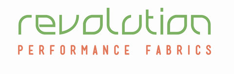 Revolution performance fabrics logo