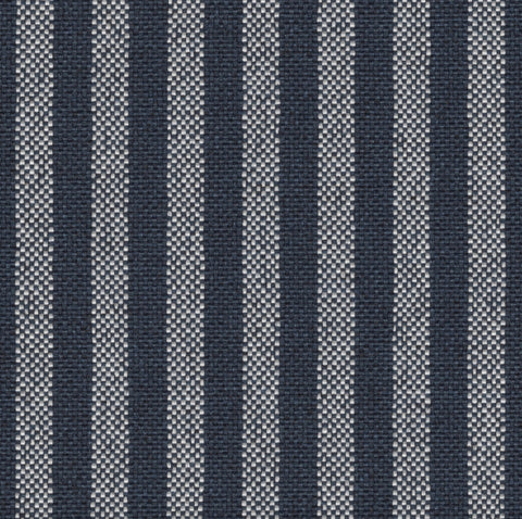 Navy Blue Striped Outdoor Performance Fabric