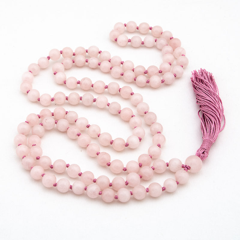 Rose Quartz Mala Cosmic Delights