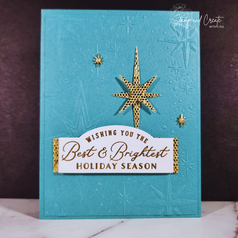 Handmade Christmas Card by Elizabeth Green featuring the Stars at Night Suite