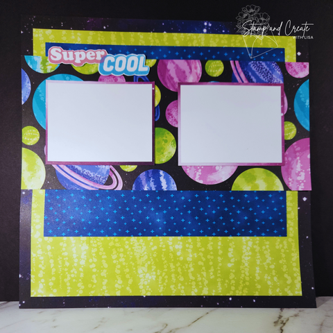 12x12 scrapbook layout titled Super Cool