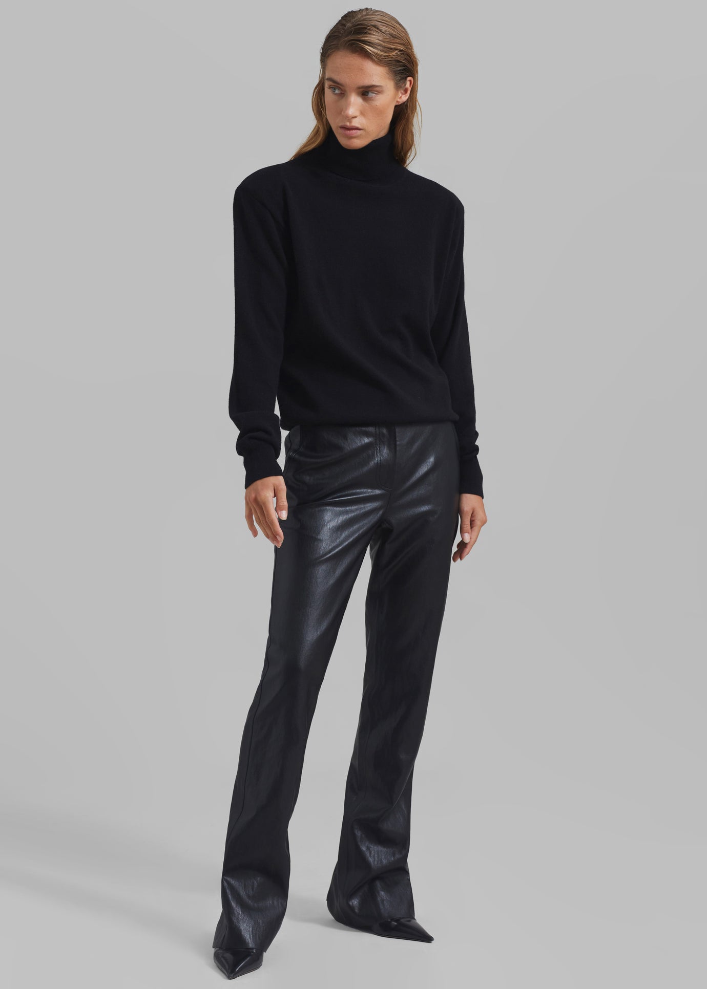 Baker Faux Leather Pants - Black – The Frankie Shop