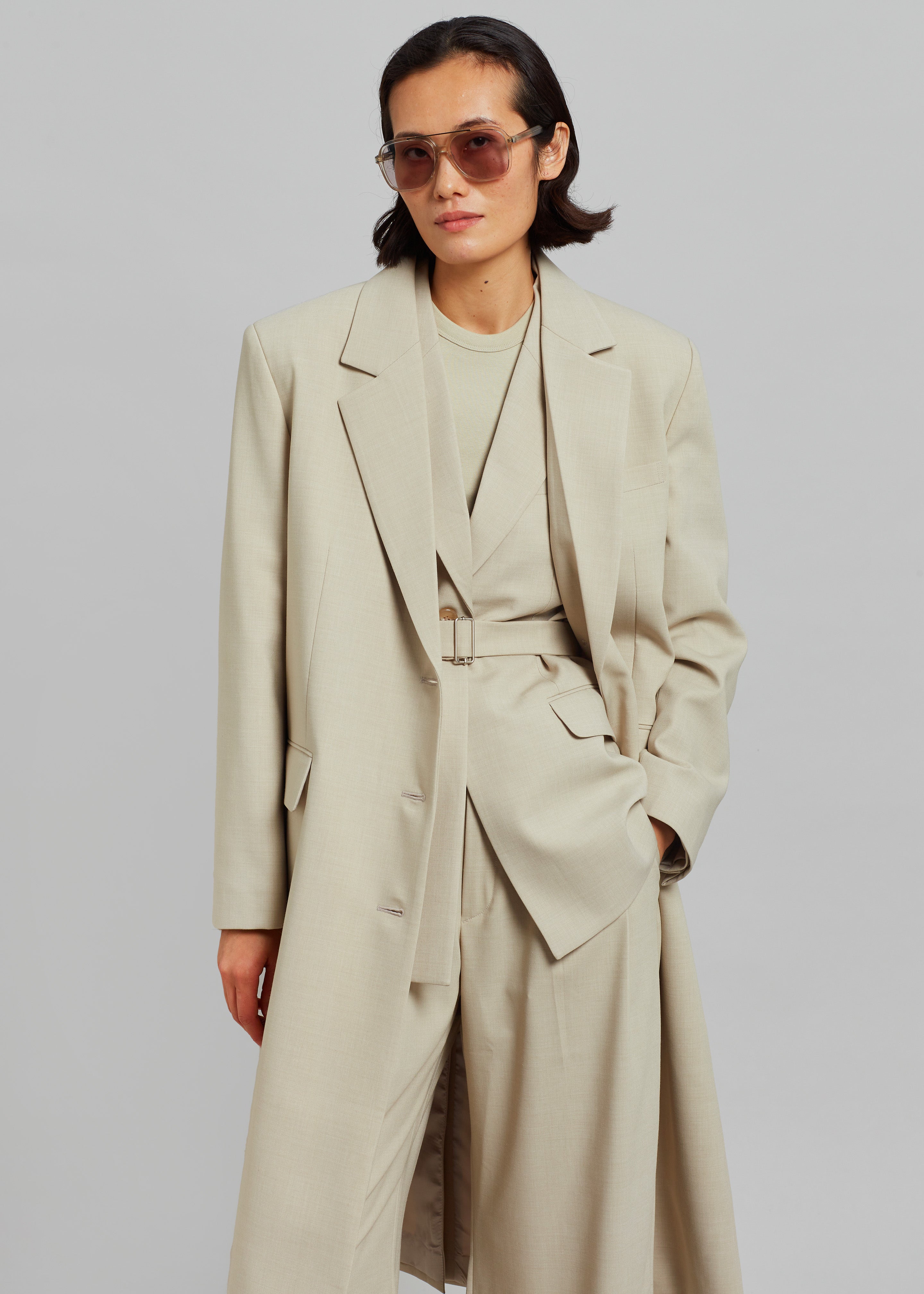 シュプリーム ×ロロピアーナ Loro Piana 18AW Wool Trench Coat ウール