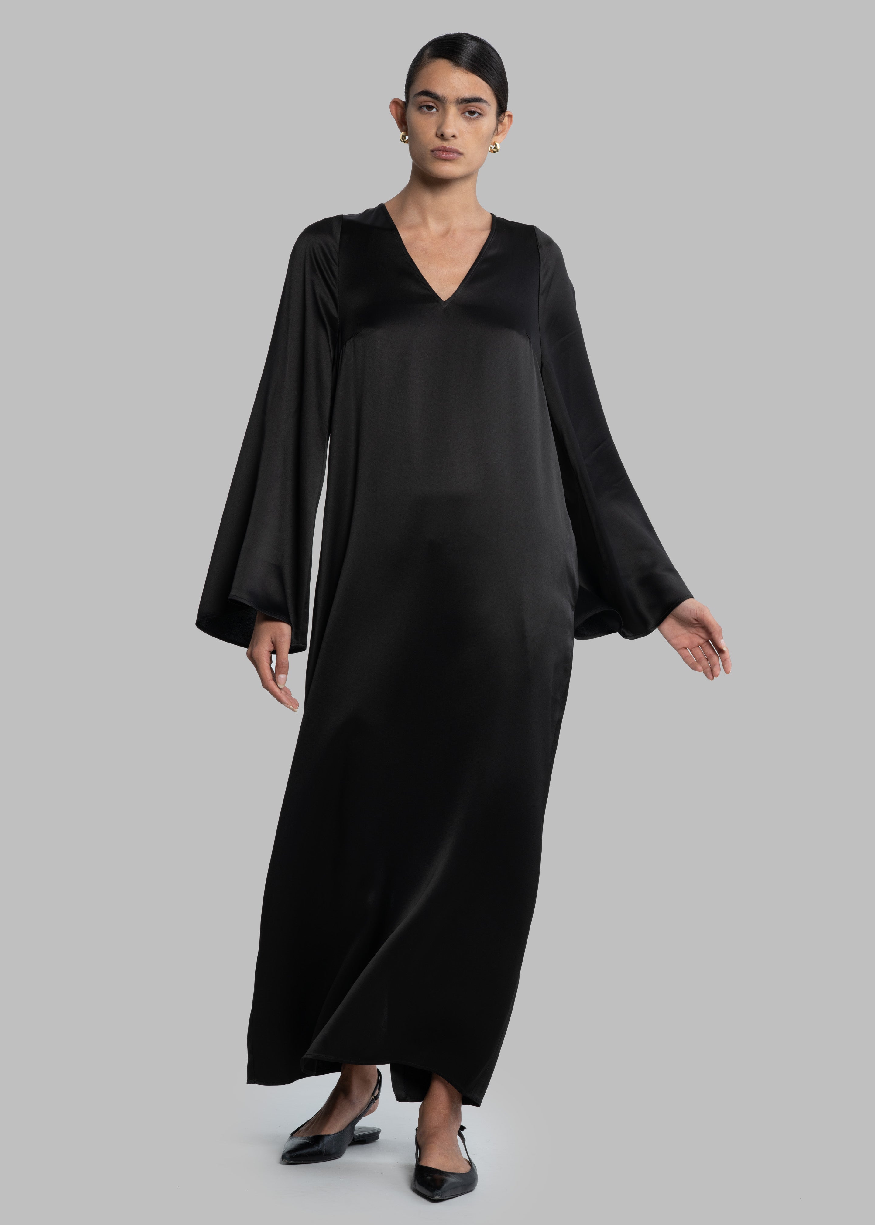 By Malene Birger Avilas Maxi Dress Black The Frankie Shop