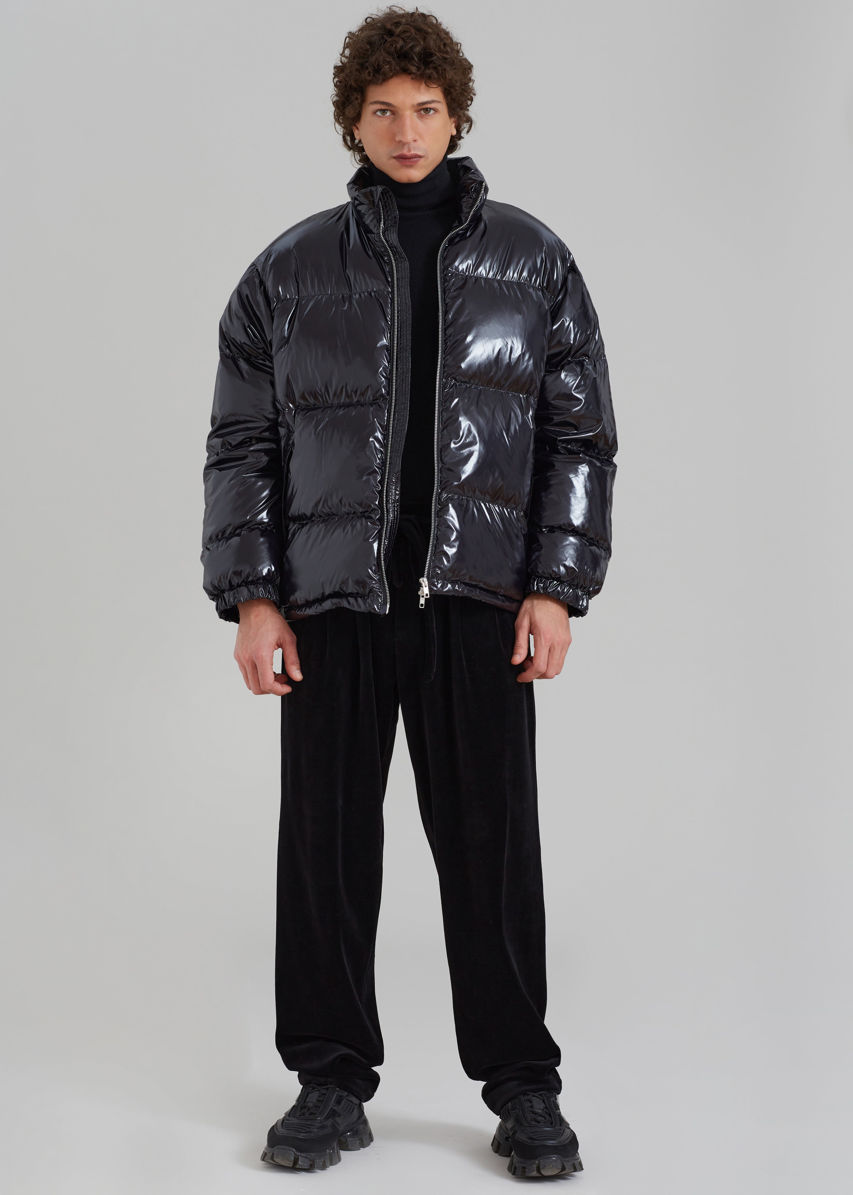 Carson Gloss Puffer - Navy – The Frankie Shop