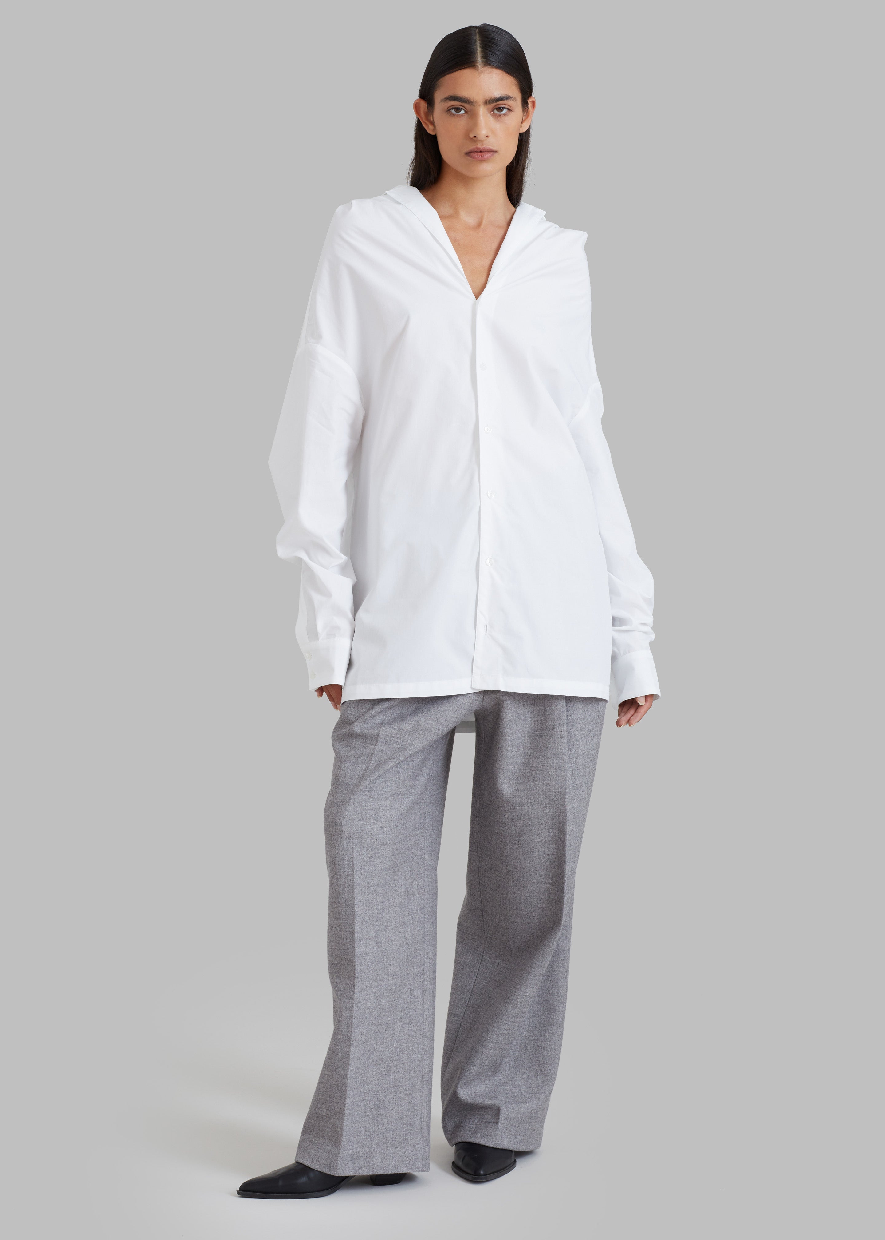 Coperni Hooded Shirt - Optic White