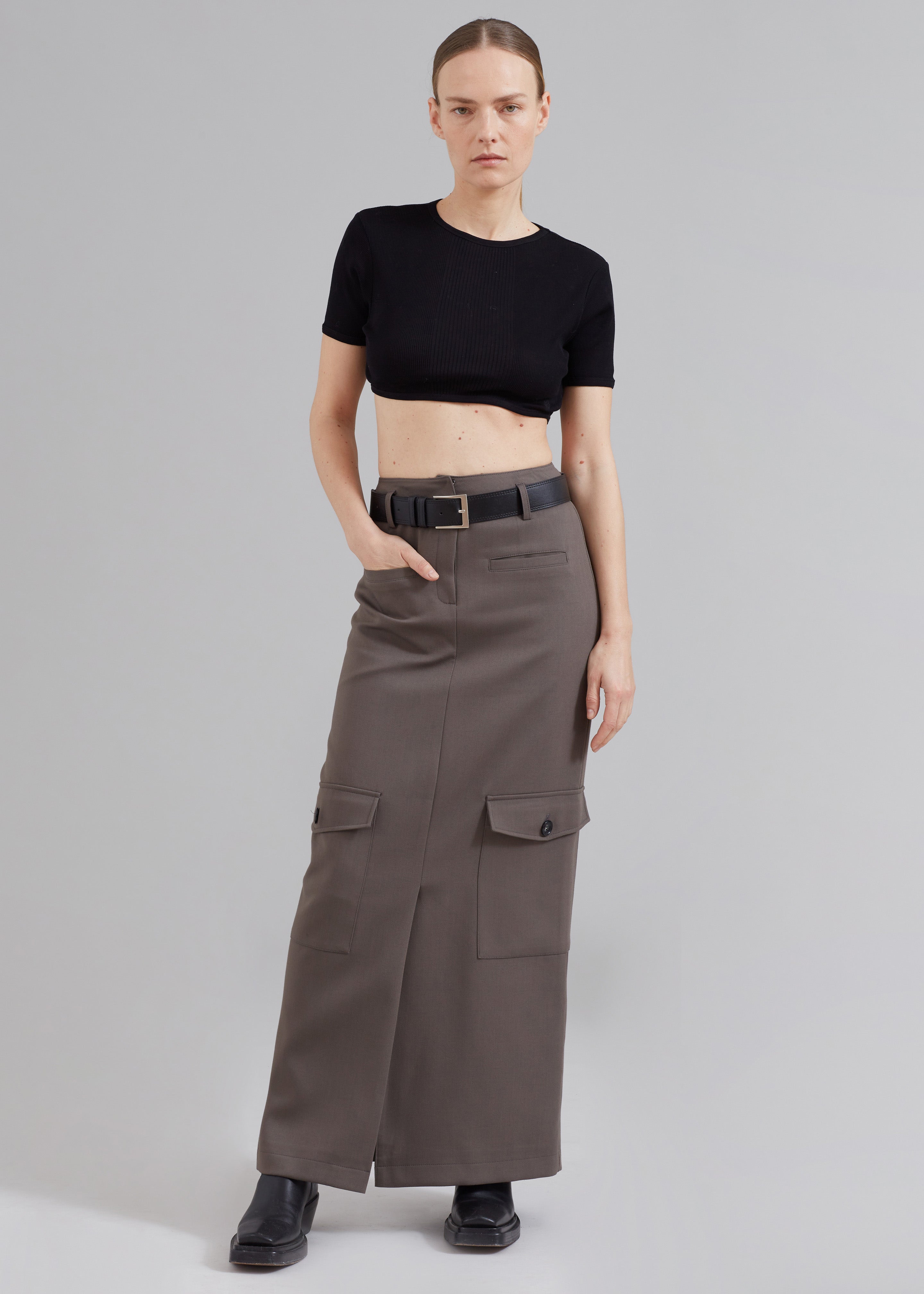 THE FRANKIE SHOP EDEN LONG CARGO SKIRT アウトレット正本 - fin-all.net