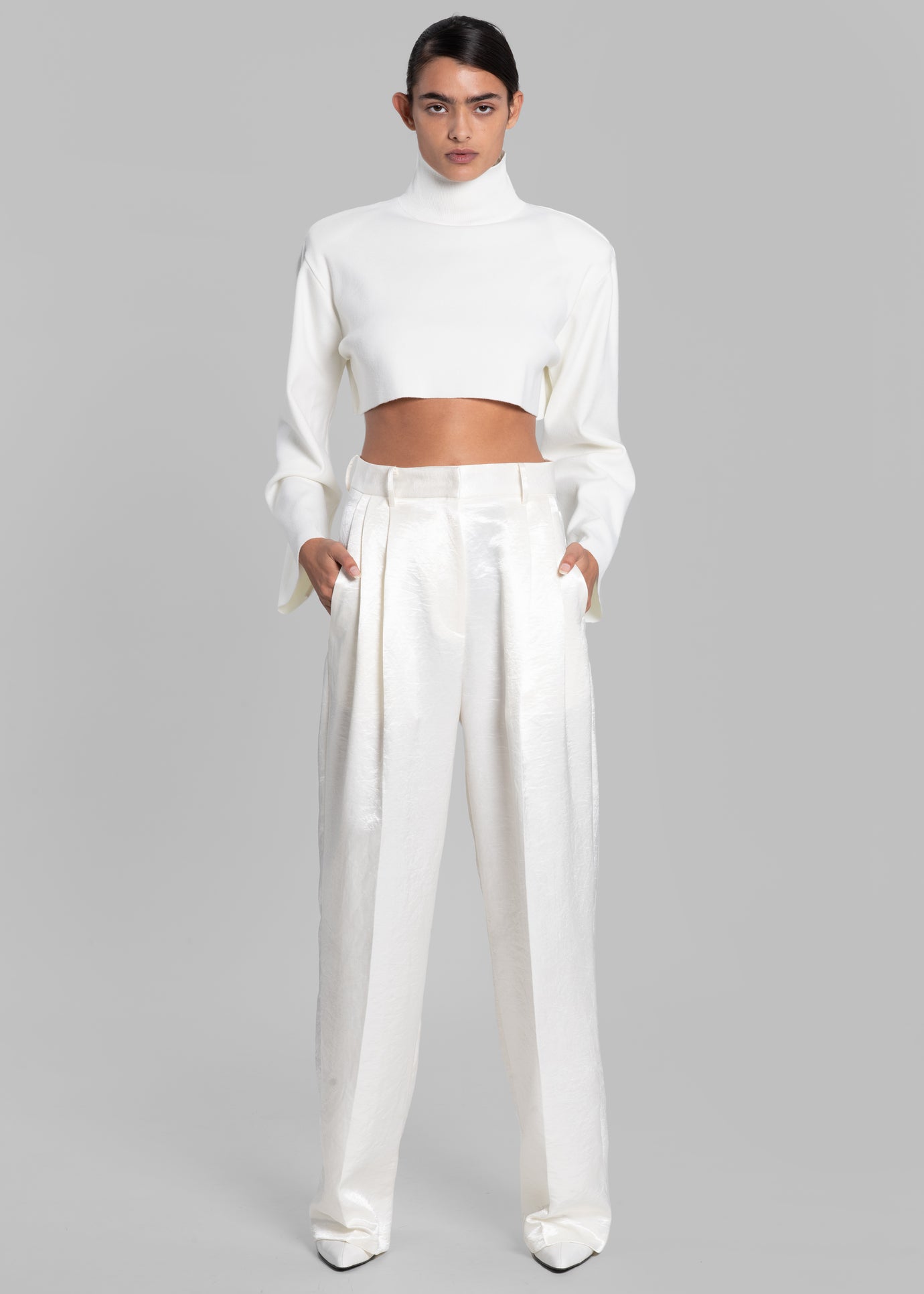 Dakota Pleated Pants - Ivory