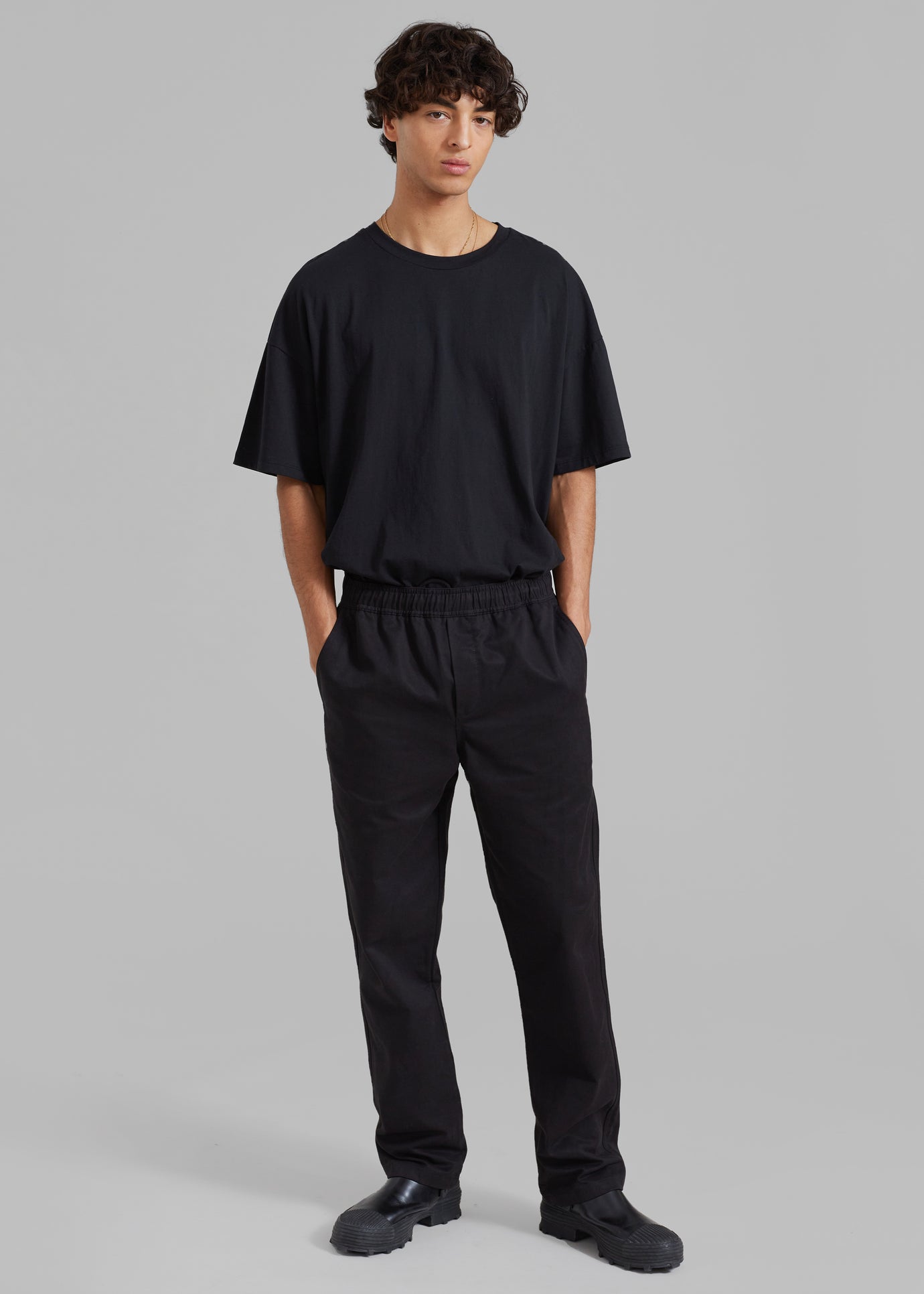 Russel Pleated Trousers - Black