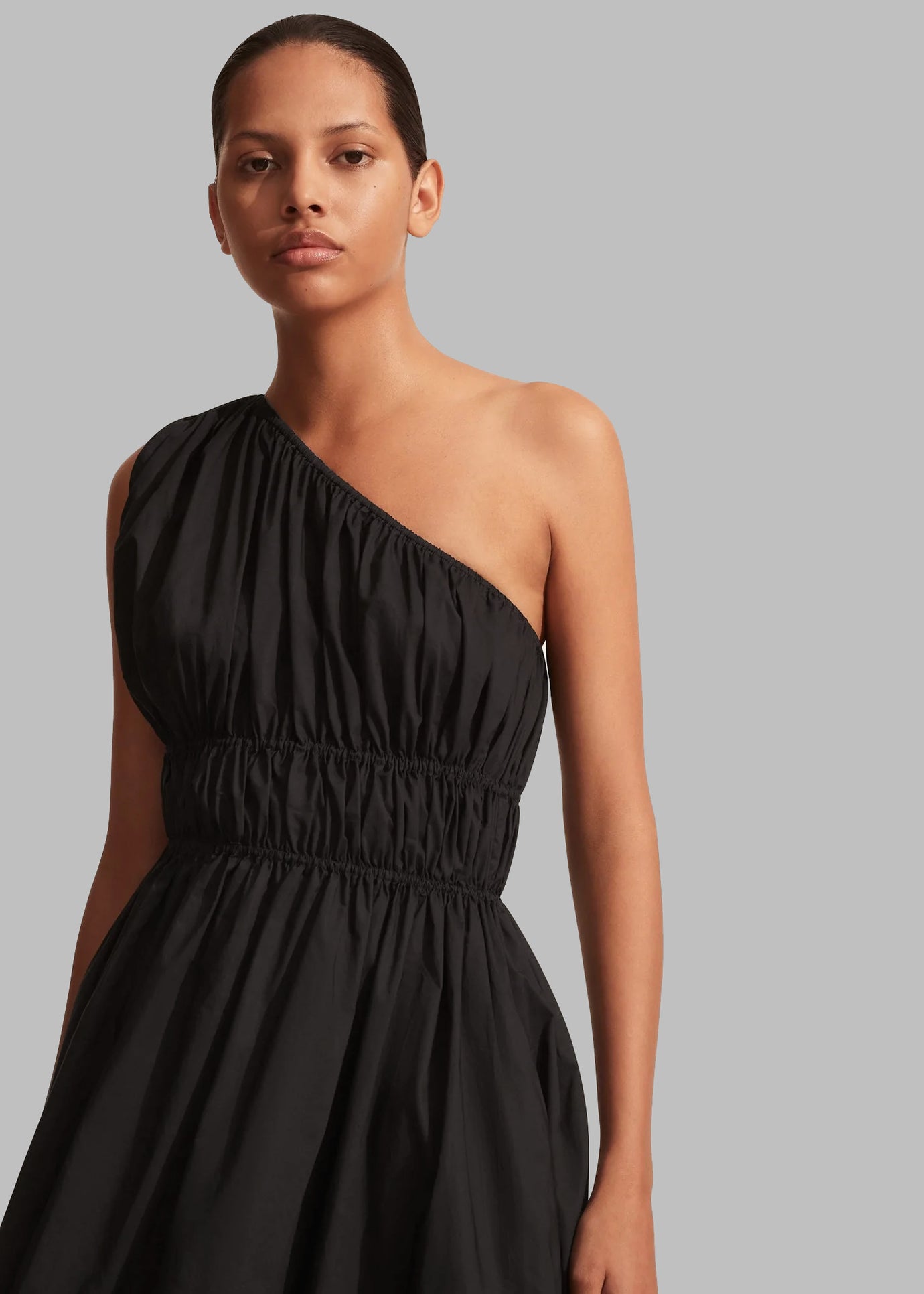 Matteau Bandeau Rouched Sundress - Black