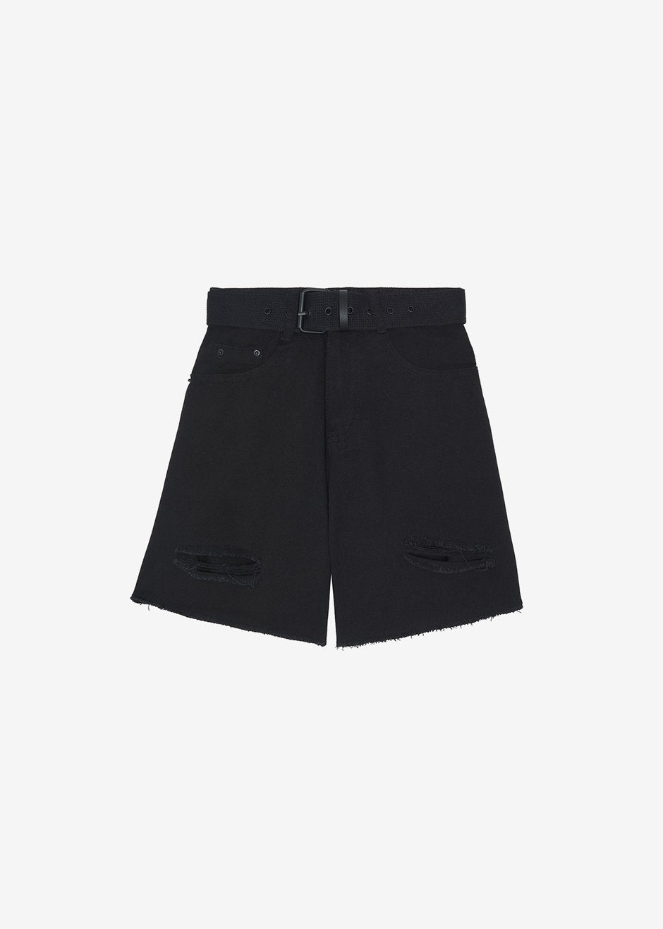 Arlet Belted Shorts - Black