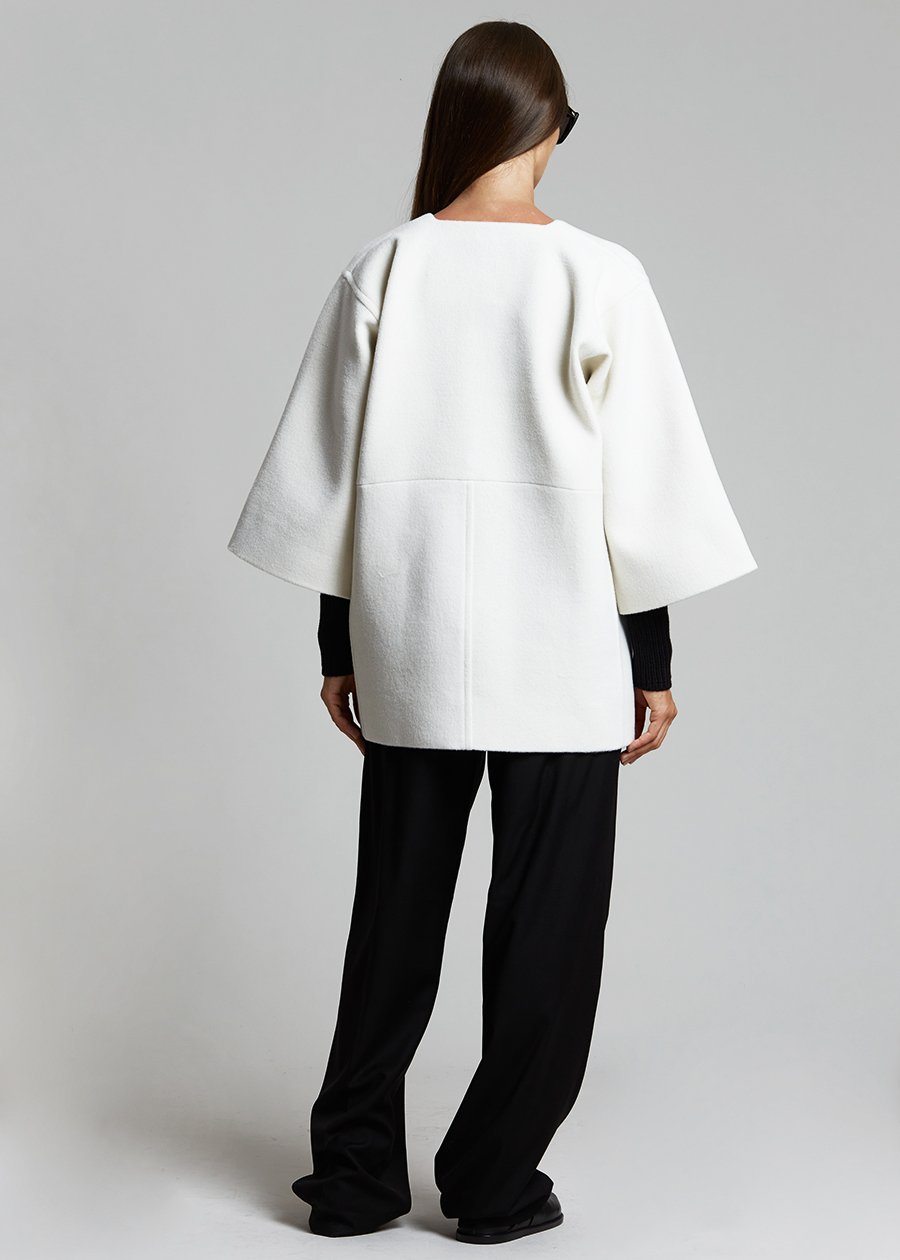 Bevza Short Coat - Ivory