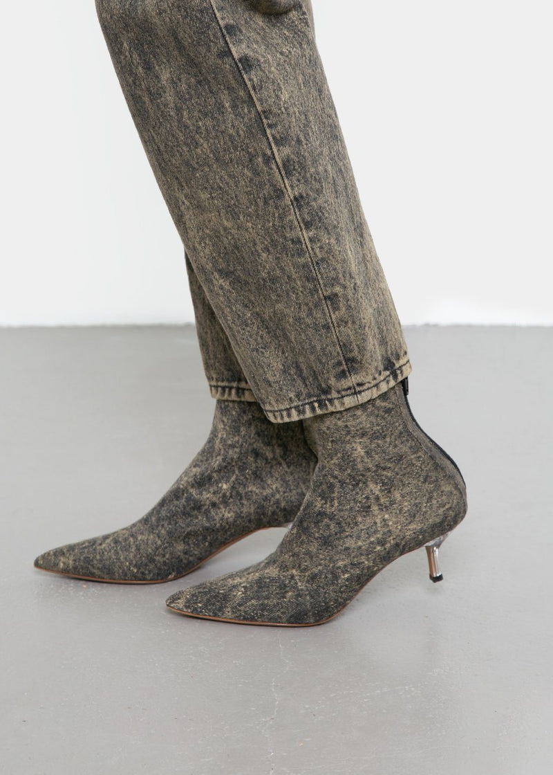 denim ankle boots