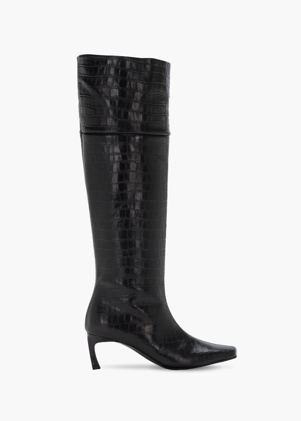 embossed boots