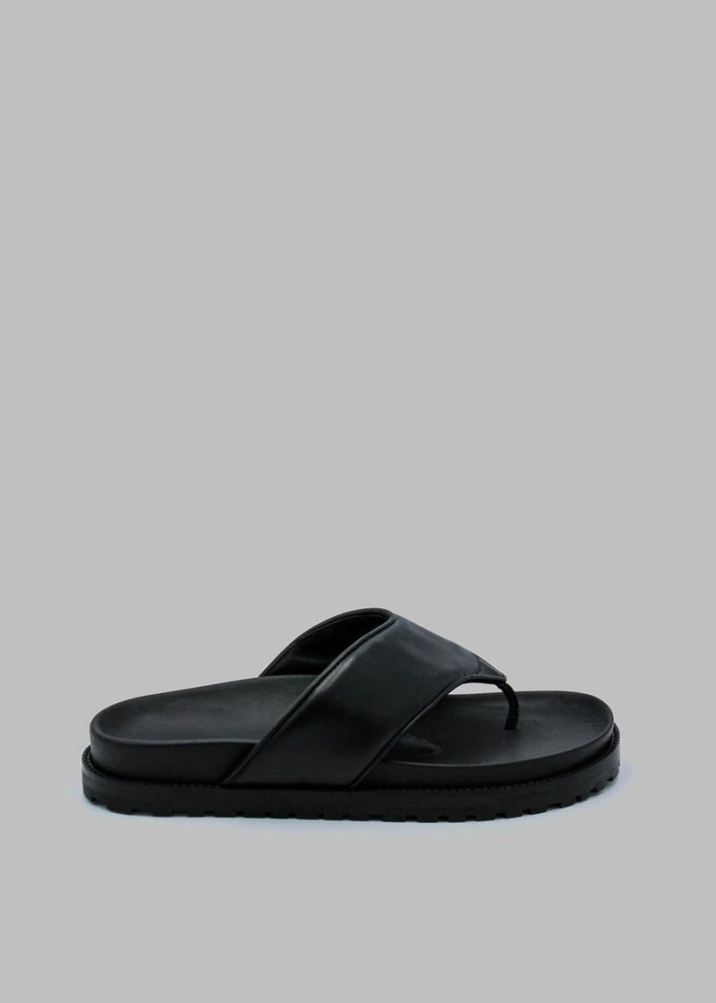 GIA x Pernille Padded Thong Sandals in Black – The Frankie Shop