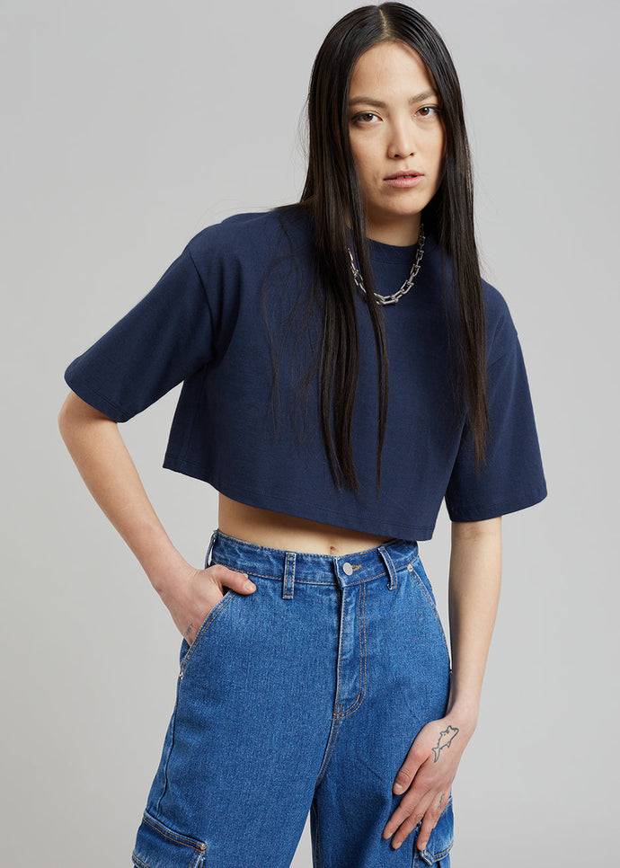 Karina Cropped T-Shirt - White – The Frankie Shop