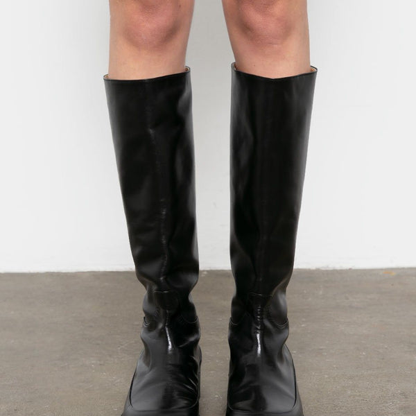 journal knee high boot