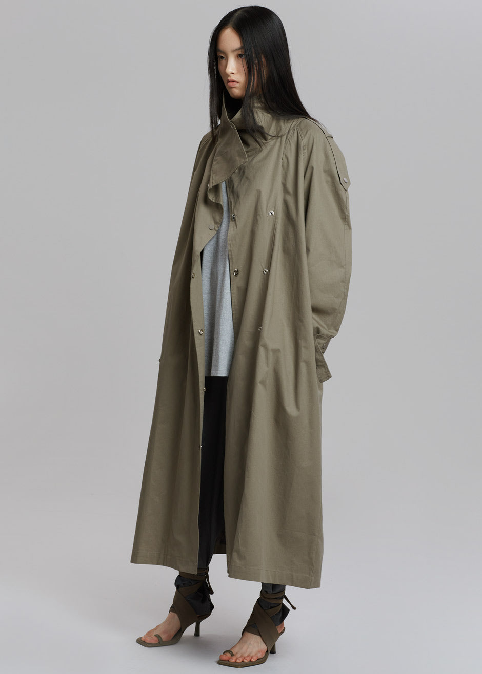 ランキングTOP10 MELT THE LADY wing collar trench coat