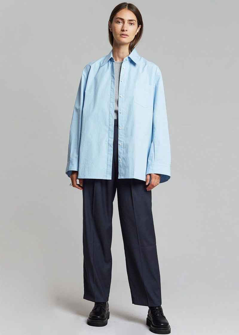 Mayim Oversized Shirt - Sky – The Frankie Shop