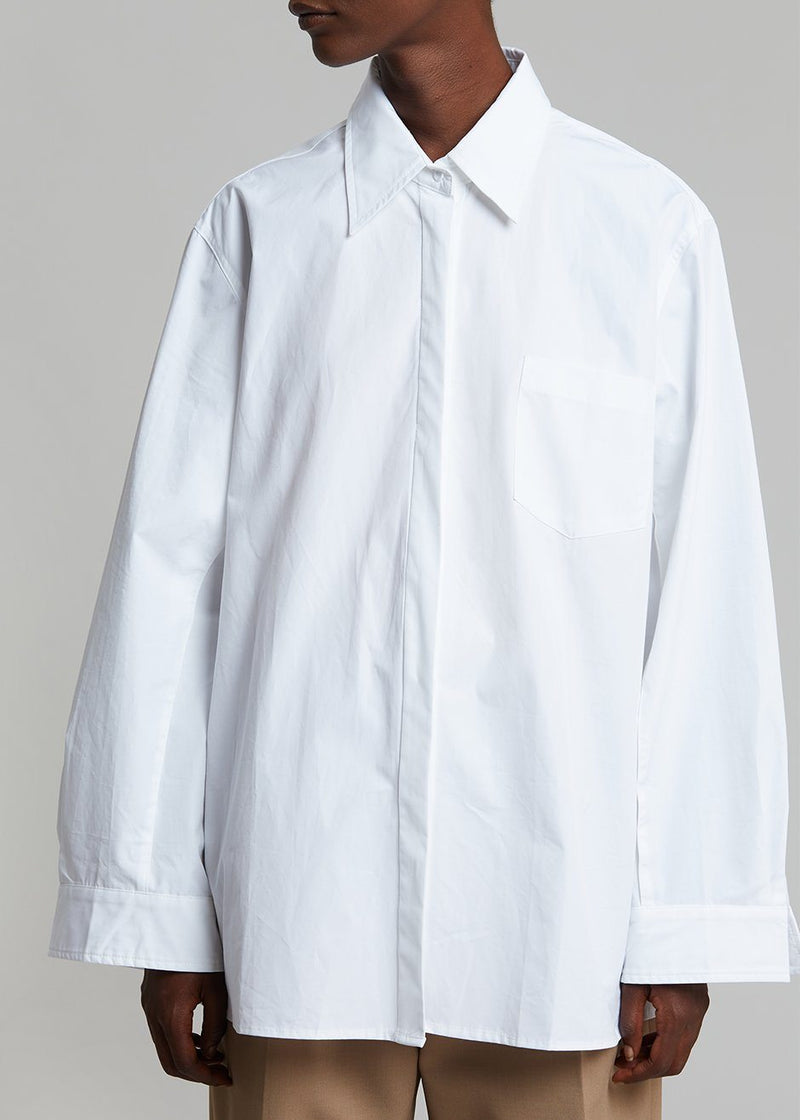 Mayim Oversized Shirt - White – The Frankie Shop