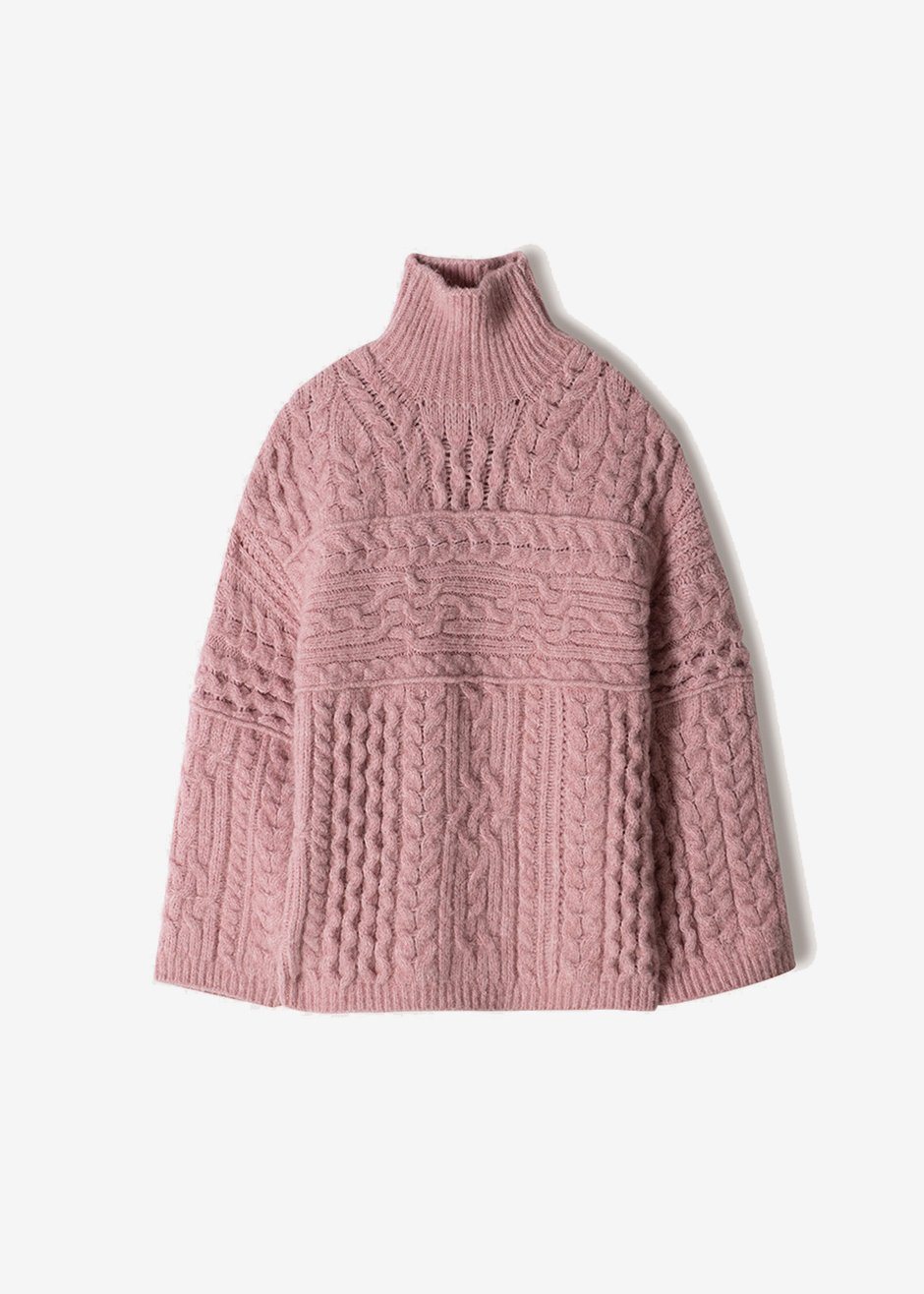 Nanushka Raw Turtleneck Sweater - Pink