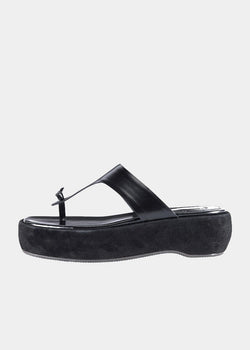 black thong sandal