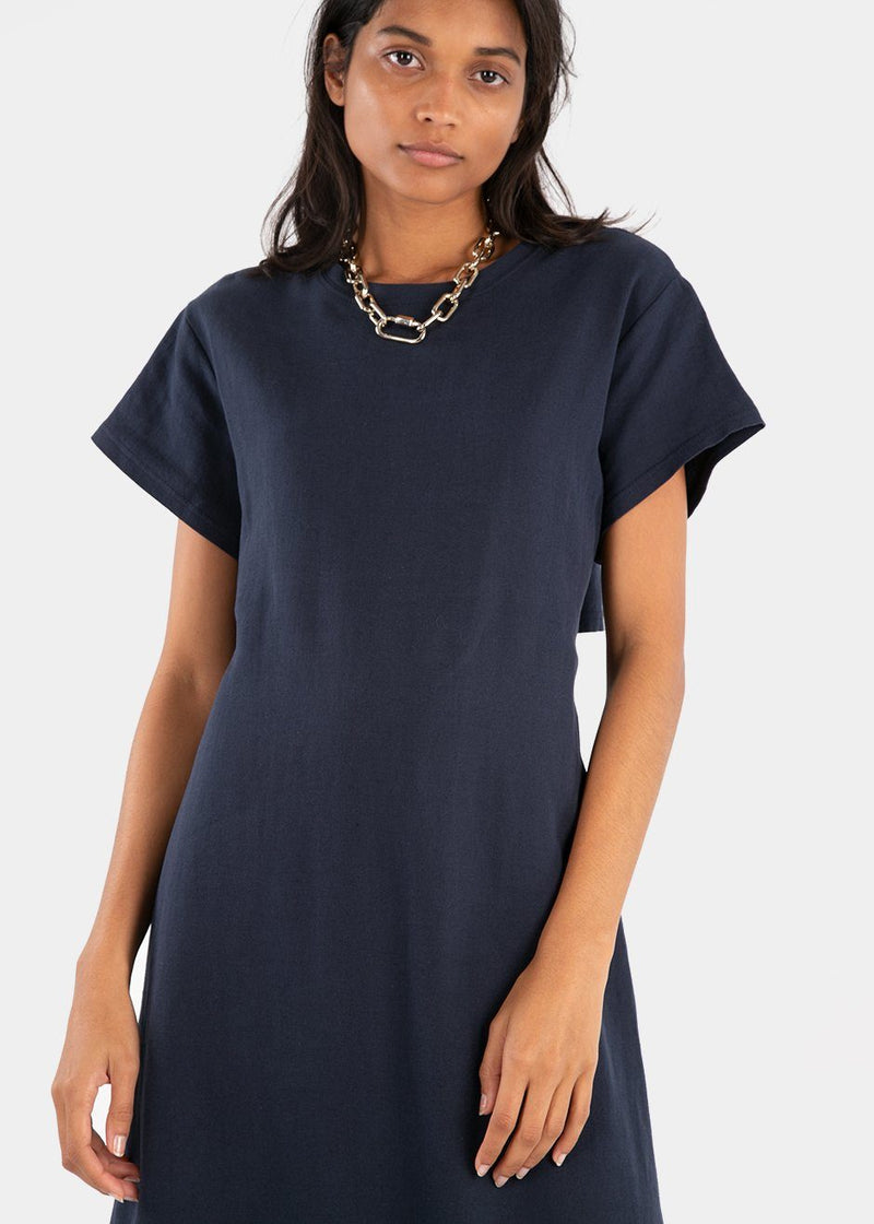 navy blue t shirt dress