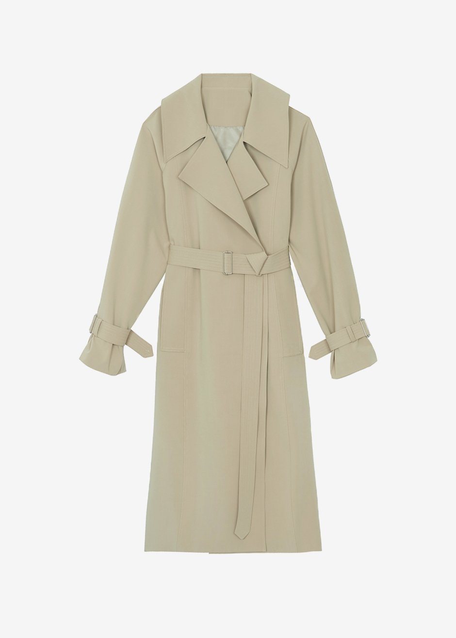 Ursa Trench Coat - Oyster