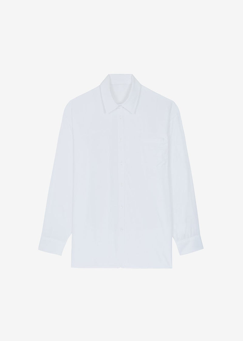 Hanna Silky Oversized Blouse - White – The Frankie Shop