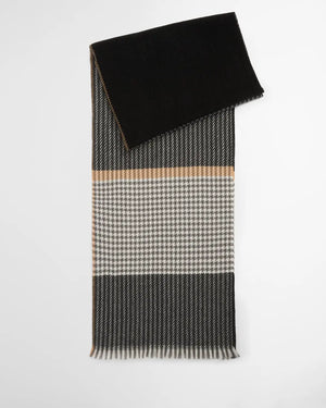 Barbour Melody Check Scarf Charcoal - Dan's Southern Prep