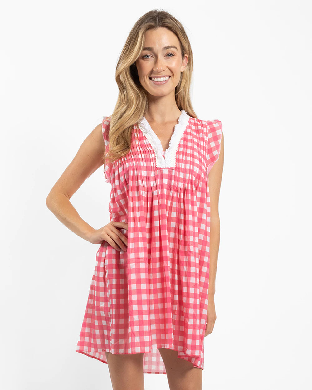 Jude Connally Larissa Dress Gingham Pink – Dan's Southern Prep