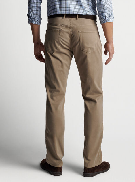 Peter Millar Golf Trousers - Bingham 5 Pocket Pant - British Grey SS24