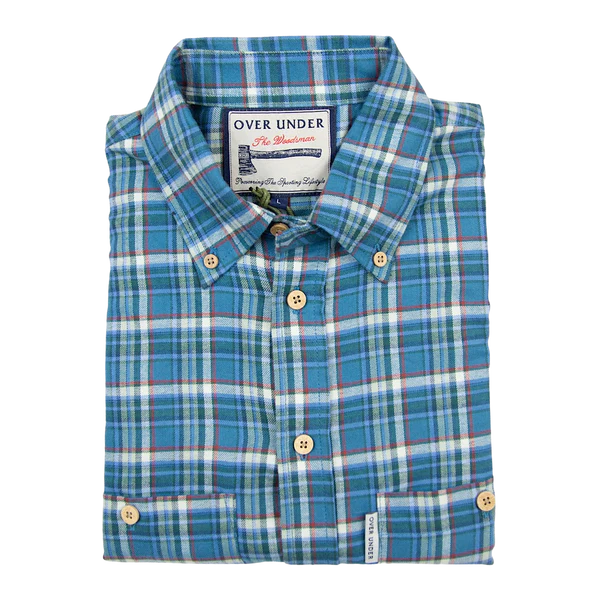 Over Under Woodsman Flannel Shirt Estuary – Dan's Southern Prep