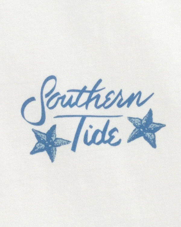 Southern Tide Starfish Surf Shop Fitted Tee Heather Aqua – Dan's