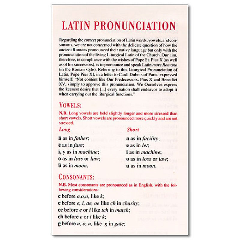 hail mary in latin pronunciation