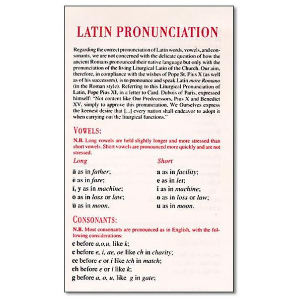 Latin Pronounciations 5