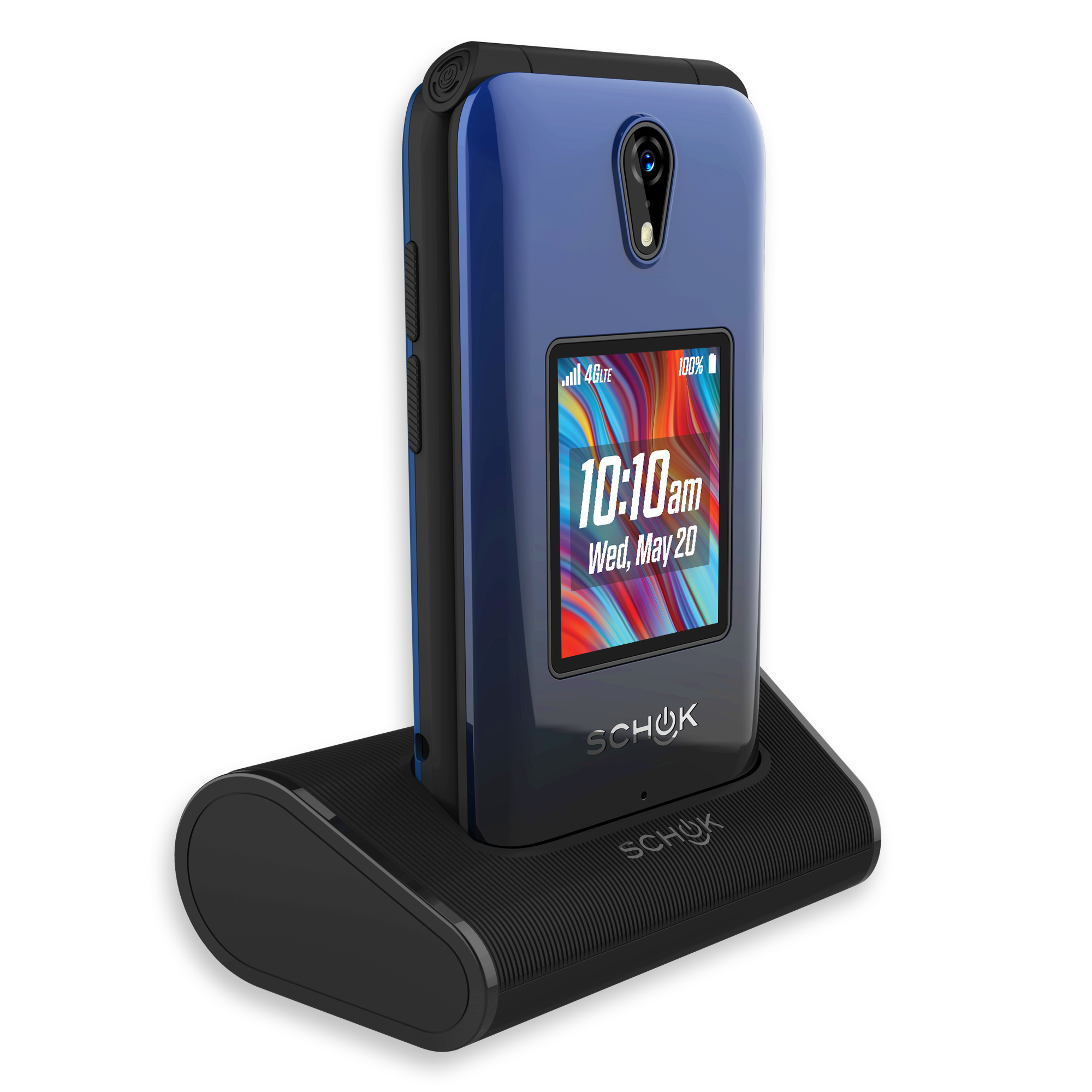Schok Classic Flip Phone 4g Lte With Oversized Keypad Accessories